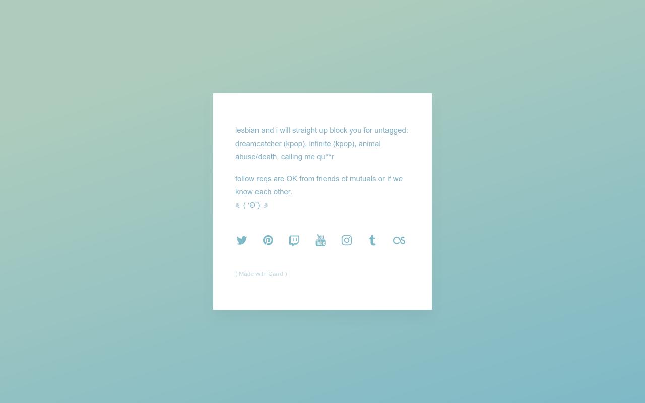 Carrd profile picture for @whales
